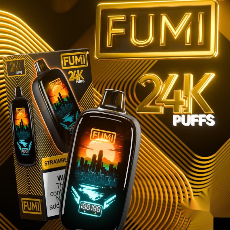 FUMI 24K Puffs 18ML Disposable Device With Dual Power Boost LED Screen Display of 5 WHOLESALE 14843