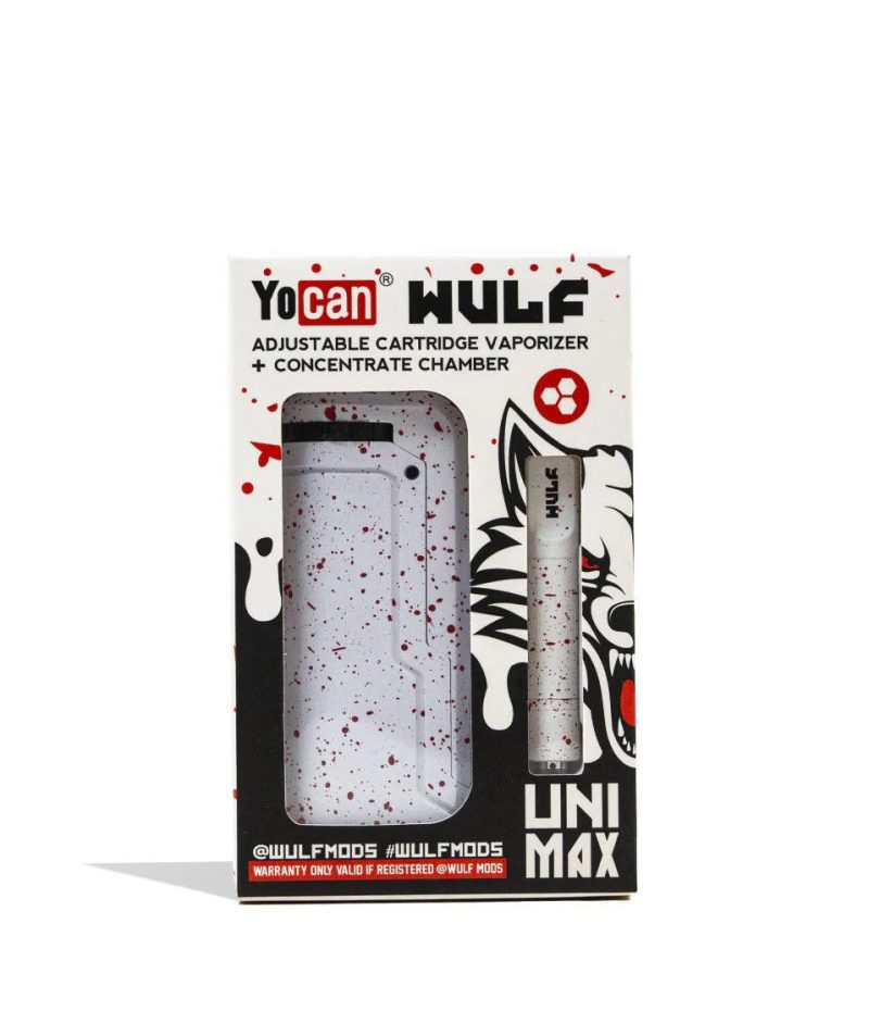 wulf mods uni max concentrate kit white red spatter packaging