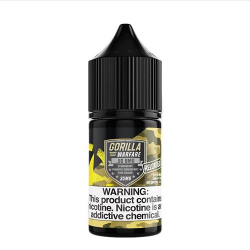 .50 BMG Reloaded (Strawberry Pineapple Dragonfruit Piña Colada)-Gorilla Warfare Salt Nicotine E-Liquid 30ML Gorilla Warfare